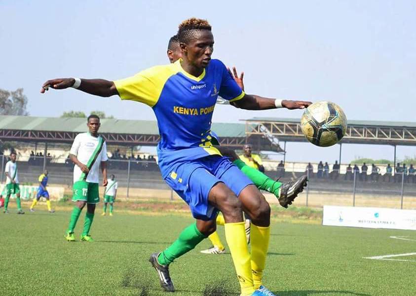 Kenneth Muguna turning out for Western Stima FC.